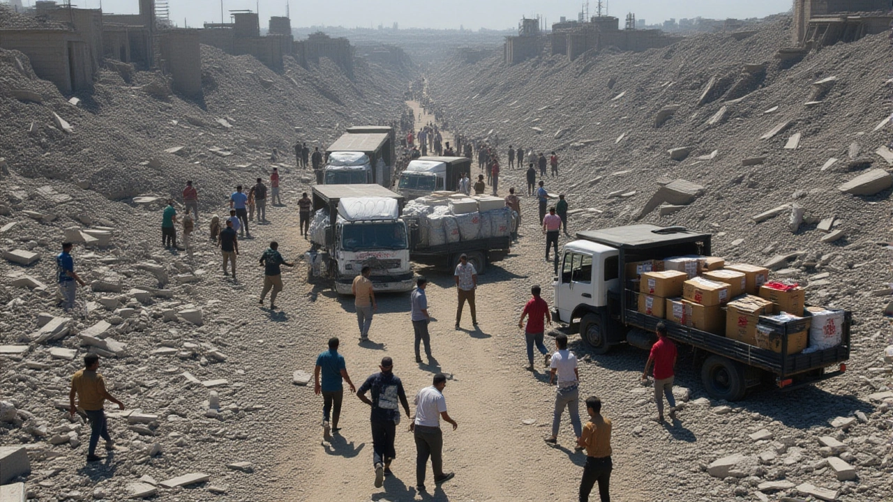 Ajuda entra em Gaza via Rafah: Egito promete 400 caminhões
